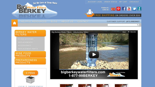Big Berkey Water Filters Launches New Website