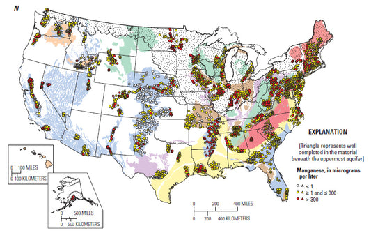 19% of US Drinking Wells Contaminated According To USGS Study - Can the Berkey remove Arsenic, Radon 222, and Manganese?