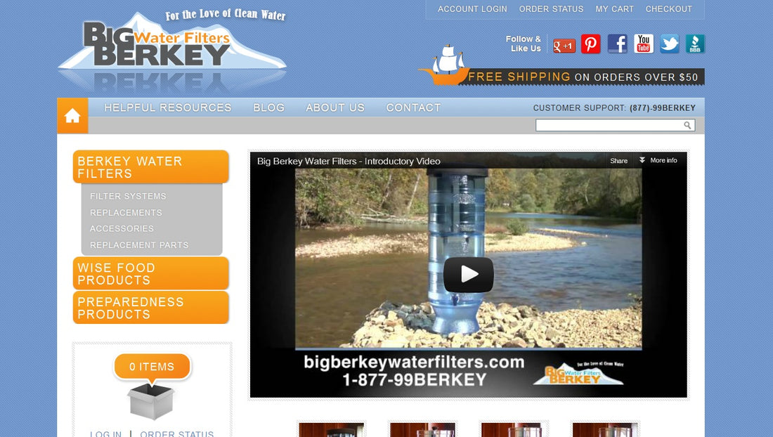 Big Berkey Water Filters Launches New Website