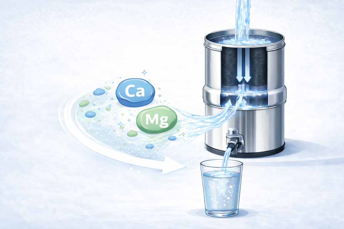 Berkey systems reduce contaminants while retaining essential mineral