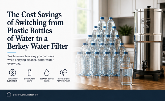 Cost Savings of Switching from Plastic Bottles of Water to a Berkey Water Filter