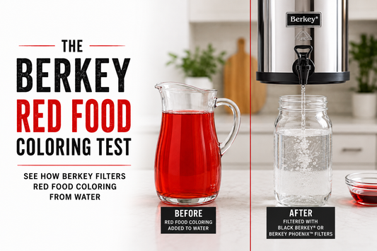 Berkey Red Dye Test: Black Berkey & Phoenix Elements