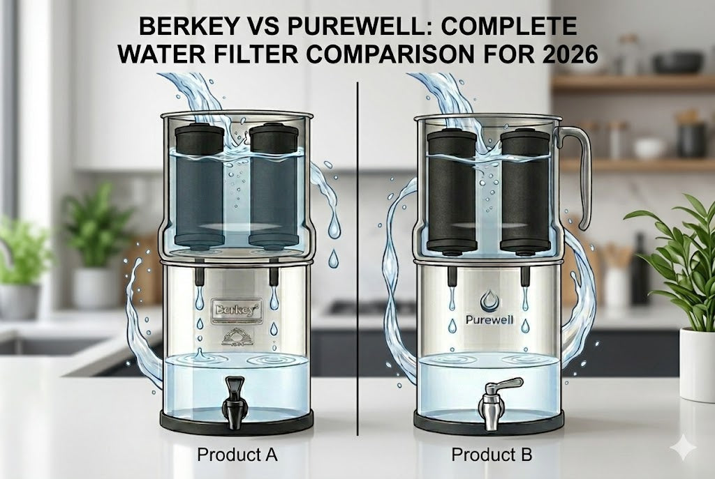 Berkey vs. Purewell: Complete Water Filter Comparison for 2026