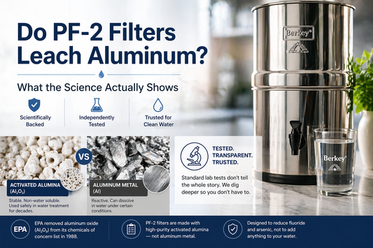 do berkey water filters add aluminum to the water