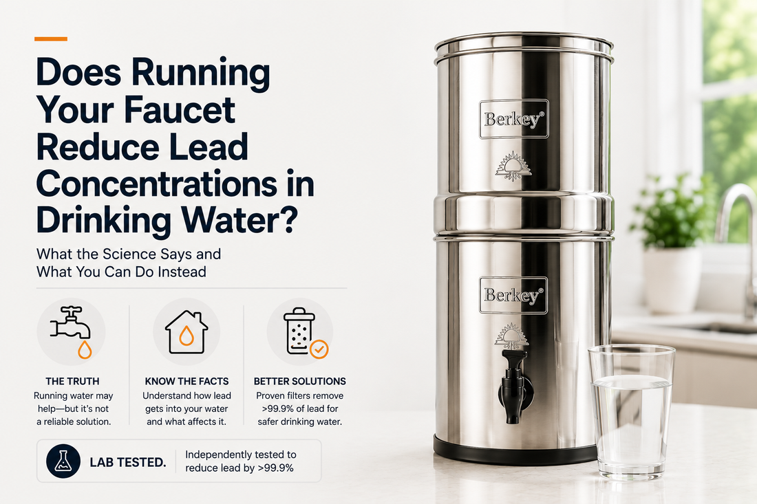 does running your faucet reduce lead concentrations in water