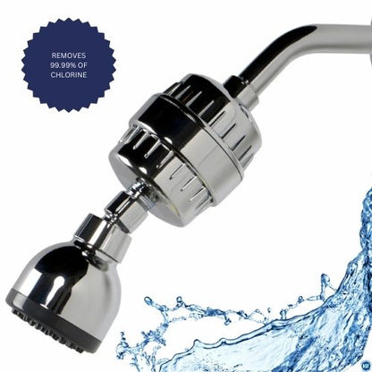 berkey Chrome water filter attachment with water splash and text on a white background
