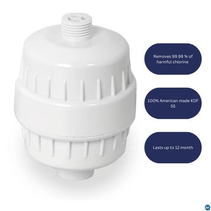 Shower Head Filter White Color