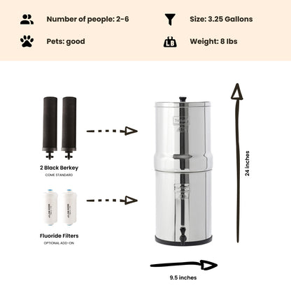 royal berkey size