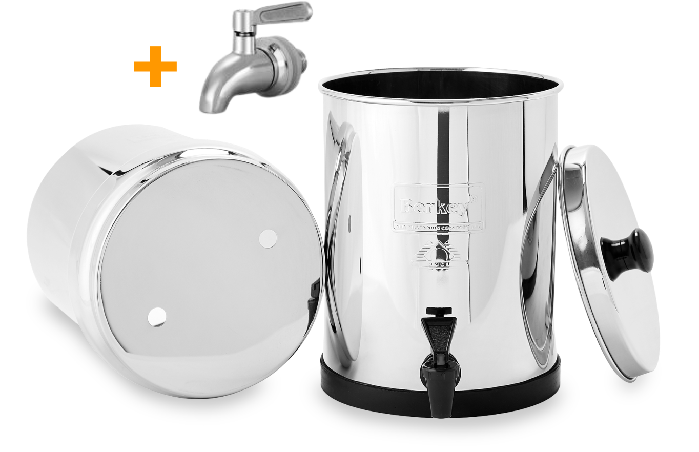 Travel Berkey & Stainless Steel Spigot Bundle