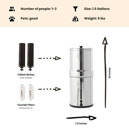 travel berkey capacity