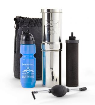 Big Berkey Water Filter System BUNDLE with NEW 7 Berkey Water View Sp