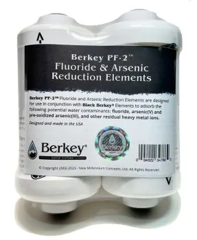 PF-2 Fluoride and Arsenic Water Filters (2) - Fits Black Berkey Filters Only