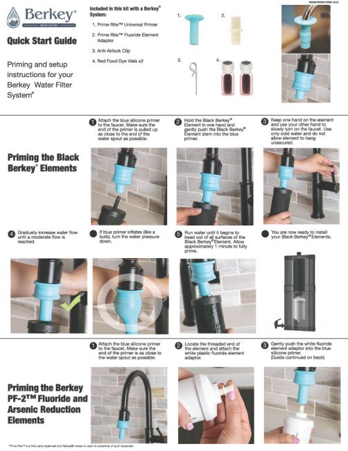 Berkey Filter Priming Kit - How To Prime Berkey Fluoride Filter