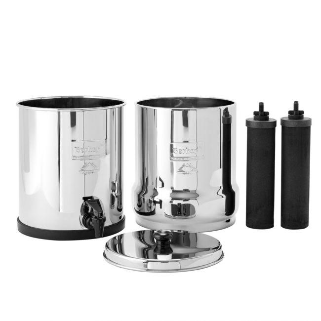 Berkey Royal Stainless Steel Gravity Water Filter System with 2 Black  Element and 2PF-2 Fluoride Filters