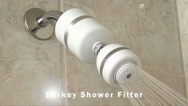 berkey shower filter with massage head
